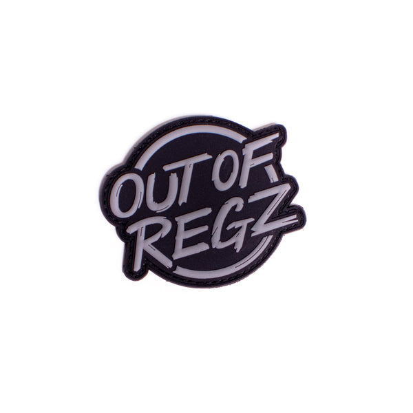 Out of Regz Logo PVC Patch, Subdued